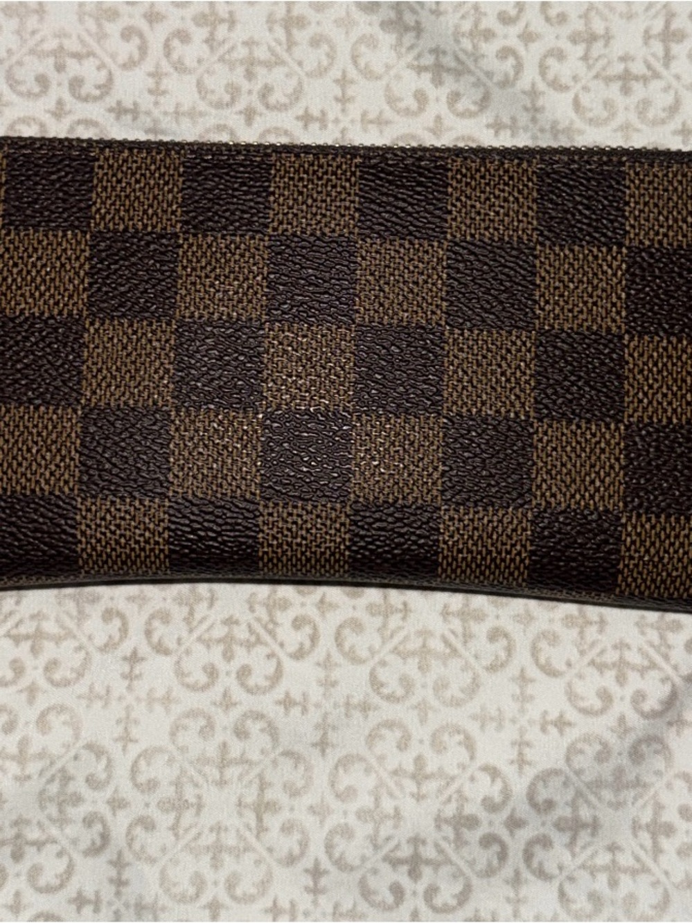 Louis Vuitton Brown Checkered Canvas Wallet
